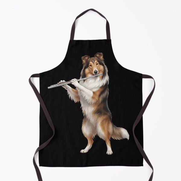 Item preview, Collie Playing Flute Player Flutist Dog Lover designed and sold by TerryConnells.