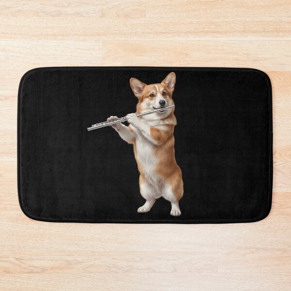 Item preview, Corgi Playing Flute Player Flutist Dog Lover designed and sold by TerryConnells.