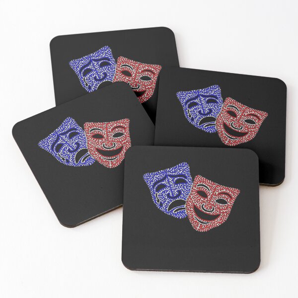 Item preview, Comedy &amp; Tragedy Masks  designed and sold by Gluu22.