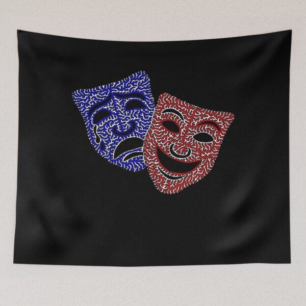 Item preview, Comedy &amp; Tragedy Masks  designed and sold by Gluu22.