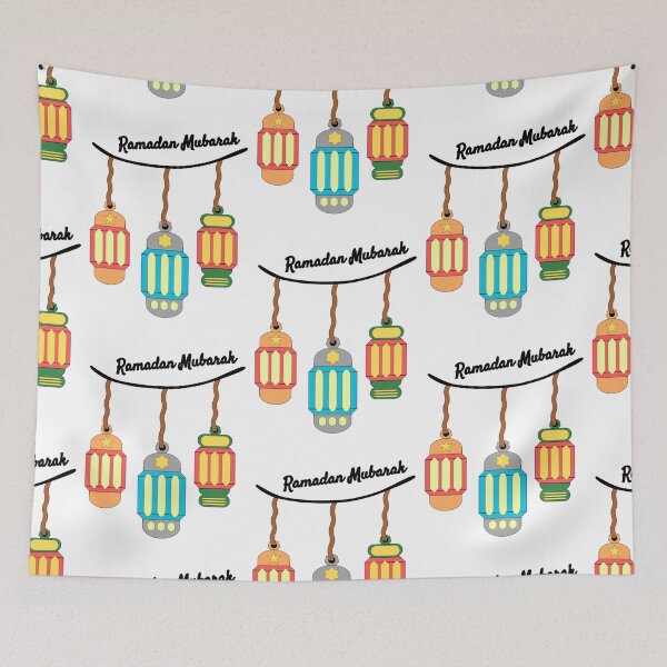 Item preview, Ramadan Mubarak Lanterns- Islamic Celebration Art designed and sold by GlistenStudio.