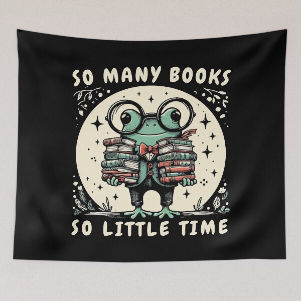 Item preview, Too Many Books, So Little Time – Relatable Bibliophile Quote designed and sold by Scaryzz.