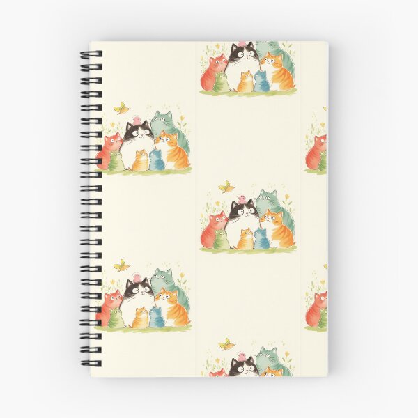 Item preview, Sweet Cat with a Little Bird on Its Head Watercolour Design designed and sold by FarhanMfempire.