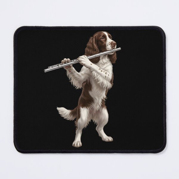 Item preview, English Springer Spaniel Playing Flute Player Flutist Dog Lover designed and sold by TerryConnells.