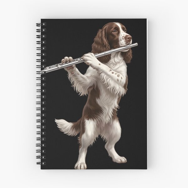 Item preview, English Springer Spaniel Playing Flute Player Flutist Dog Lover designed and sold by TerryConnells.