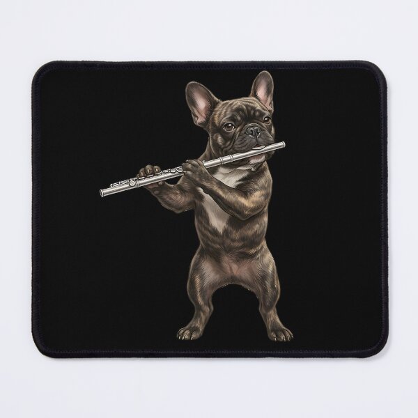 Item preview, French Bulldog Playing Flute Player Flutist Dog Lover designed and sold by TerryConnells.