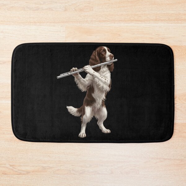 Item preview, English Springer Spaniel Playing Flute Player Flutist Dog Lover designed and sold by TerryConnells.