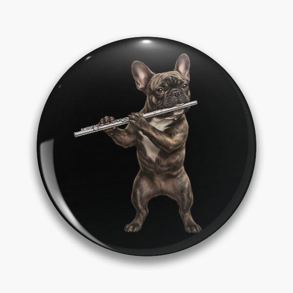 Item preview, French Bulldog Playing Flute Player Flutist Dog Lover designed and sold by TerryConnells.