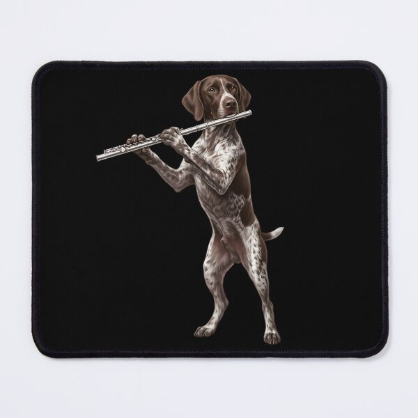 Item preview, German Shorthaired Pointer Playing Flute Player Flutist Dog Lover designed and sold by TerryConnells.