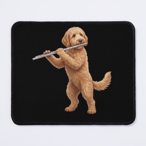Item preview, Goldendoodle Playing Flute Player Flutist Dog Lover designed and sold by TerryConnells.