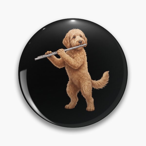 Item preview, Goldendoodle Playing Flute Player Flutist Dog Lover designed and sold by TerryConnells.
