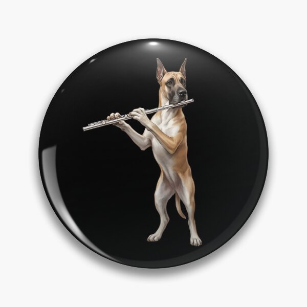 Item preview, Great Dane Playing Flute Player Flutist Dog Lover designed and sold by TerryConnells.