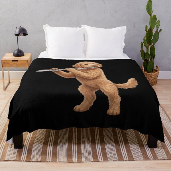 Item preview, Goldendoodle Playing Flute Player Flutist Dog Lover designed and sold by TerryConnells.