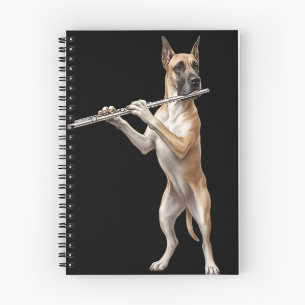 Item preview, Great Dane Playing Flute Player Flutist Dog Lover designed and sold by TerryConnells.