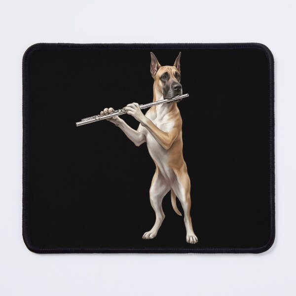 Item preview, Great Dane Playing Flute Player Flutist Dog Lover designed and sold by TerryConnells.