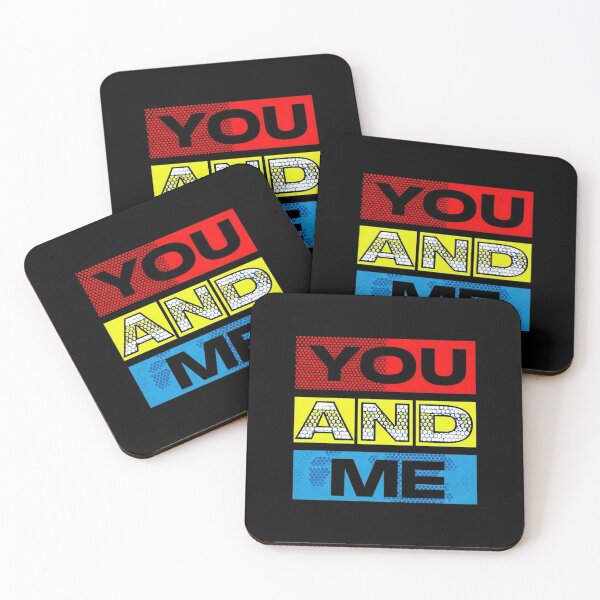 Item preview, Vibrant “YOU AND ME” Pop Art Block Design – Bold Retro Colors for Love & Connection designed and sold by Bright Nest Studio.