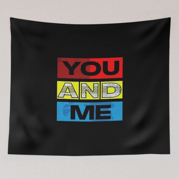 Item preview, Vibrant “YOU AND ME” Pop Art Block Design – Bold Retro Colors for Love & Connection designed and sold by Bright Nest Studio.