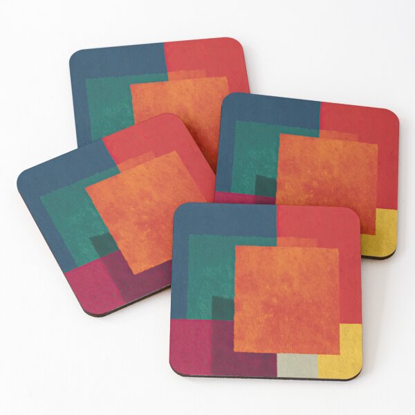Item preview, Abstract geometry: Modern color squares designed and sold by ArtHouseNiklas.