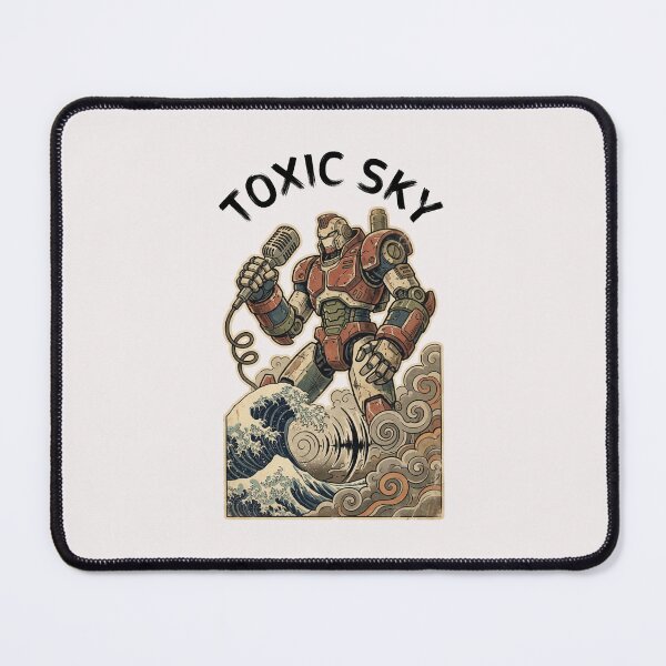 Item preview, "TOXIC SKY" Vintage Mecha Ukiyo-e Streetwear Graphic T-Shirt designed and sold by benjyjump.