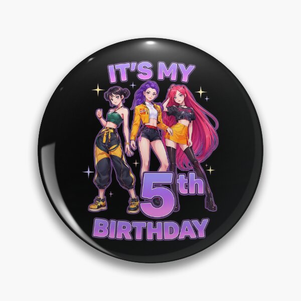 Item preview, 5 Years Old Birthday K Pop Kids 5Th Bday Girls K-Pop T-Shirt designed and sold by VillociShop.