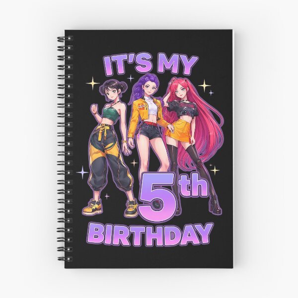 Item preview, 5 Years Old Birthday K Pop Kids 5Th Bday Girls K-Pop T-Shirt designed and sold by VillociShop.