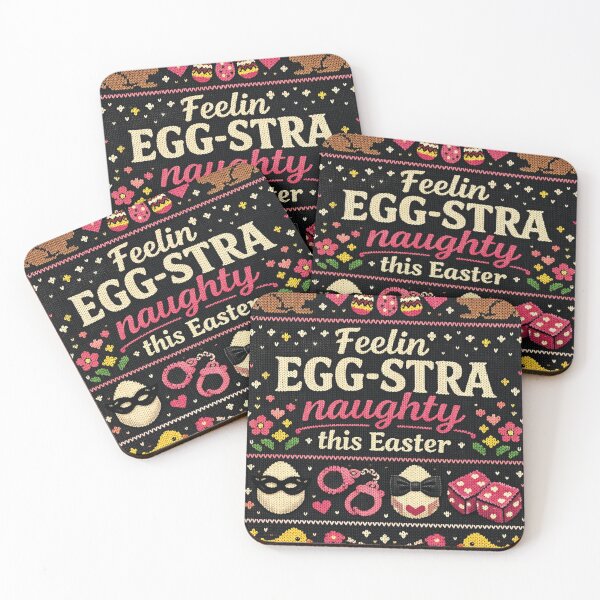 Item preview, Feelin Egg-stra Naughty Funny Easter Saying designed and sold by Mauswohn.
