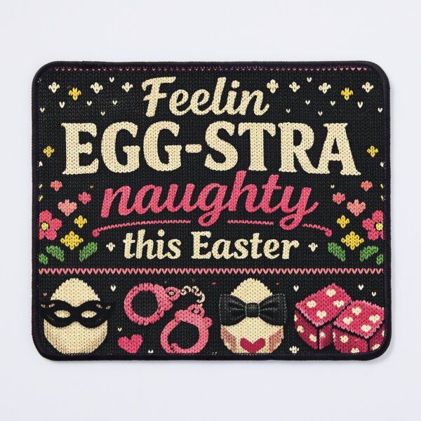 Item preview, Feelin Egg-stra Naughty Funny Easter Saying designed and sold by Mauswohn.