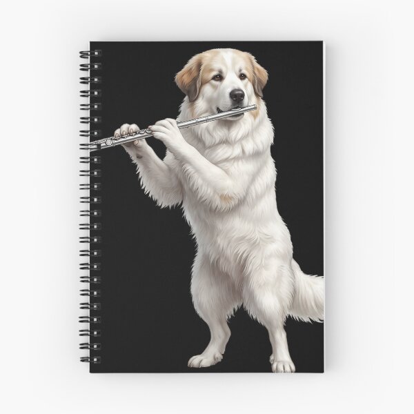 Item preview, Great Pyrenees Playing Flute Player Flutist Dog Lover designed and sold by TerryConnells.