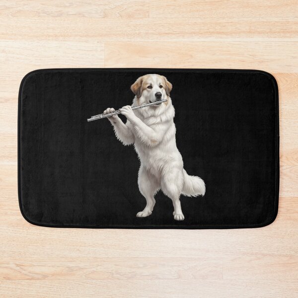 Item preview, Great Pyrenees Playing Flute Player Flutist Dog Lover designed and sold by TerryConnells.
