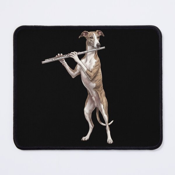 Item preview, Greyhound Playing Flute Player Flutist Dog Lover designed and sold by TerryConnells.