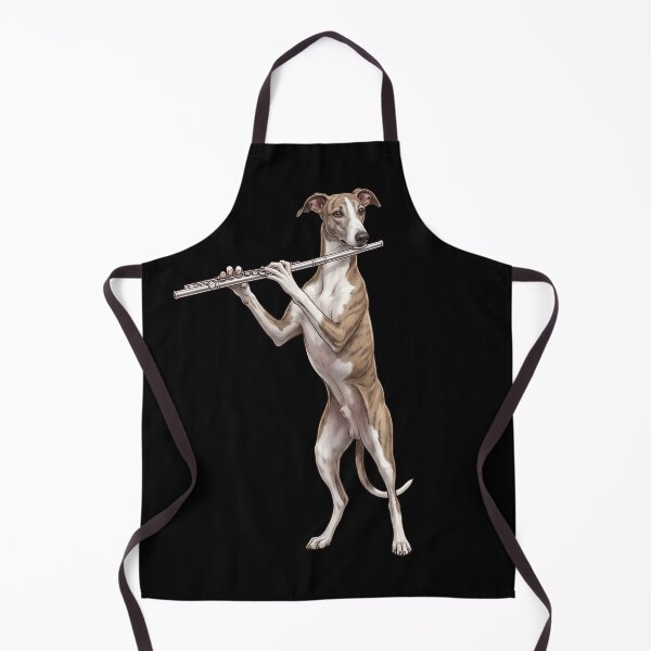 Item preview, Greyhound Playing Flute Player Flutist Dog Lover designed and sold by TerryConnells.