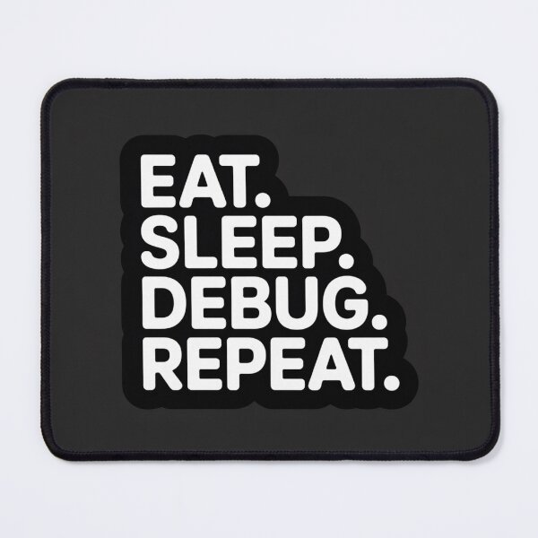 Item preview, Eat Sleep Debug Repeat Sticker designed and sold by CodeChai-Studio.