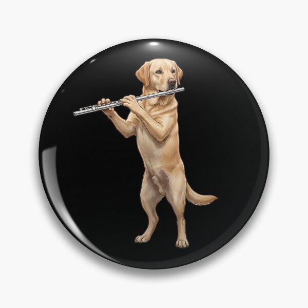 Item preview, Labrador Retriever Playing Flute Player Flutist Dog Lover designed and sold by TerryConnells.
