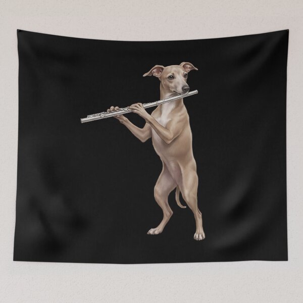 Item preview, Italian Greyhound Playing Flute Player Flutist Dog Lover designed and sold by TerryConnells.