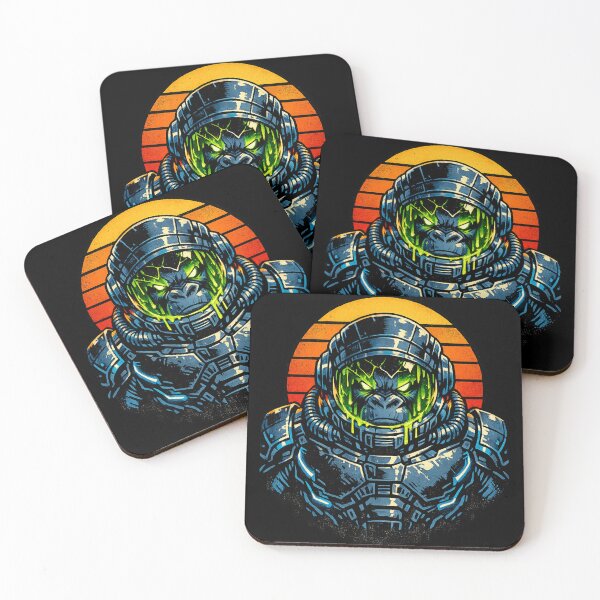 Item preview, Retro Space Gorilla Astronaut Galaxy Explorer Art designed and sold by Pawsome Quotes.