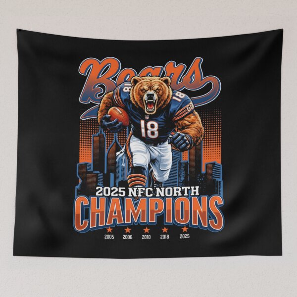 Item preview, Chicago Bears 2025 NFC North Champions division 2025  designed and sold by Adamaden3.