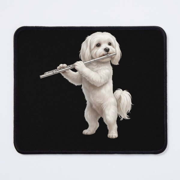 Item preview, Maltese Playing Flute Player Flutist Dog Lover designed and sold by TerryConnells.
