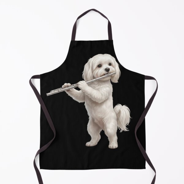 Item preview, Maltese Playing Flute Player Flutist Dog Lover designed and sold by TerryConnells.