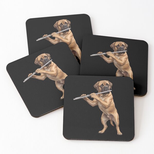 Item preview, Mastiff Playing Flute Player Flutist Dog Lover designed and sold by TerryConnells.