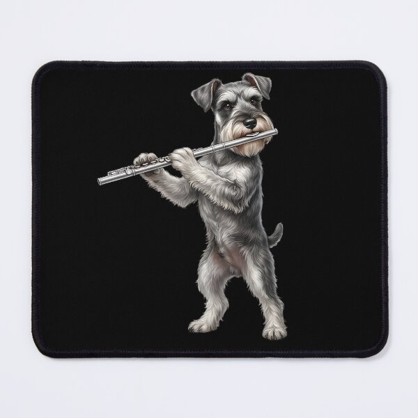 Item preview, Miniature Schnauzer Playing Flute Player Flutist Dog Lover designed and sold by TerryConnells.
