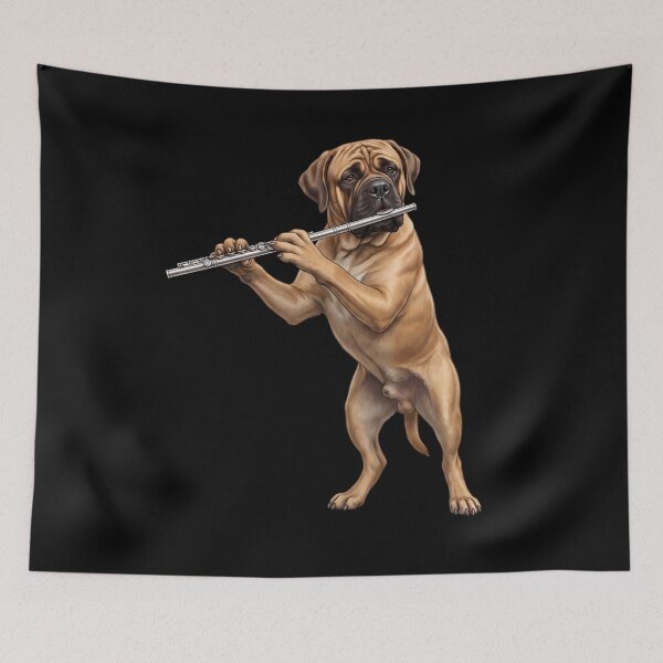 Item preview, Mastiff Playing Flute Player Flutist Dog Lover designed and sold by TerryConnells.