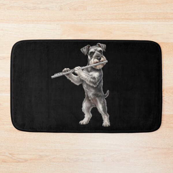 Item preview, Miniature Schnauzer Playing Flute Player Flutist Dog Lover designed and sold by TerryConnells.