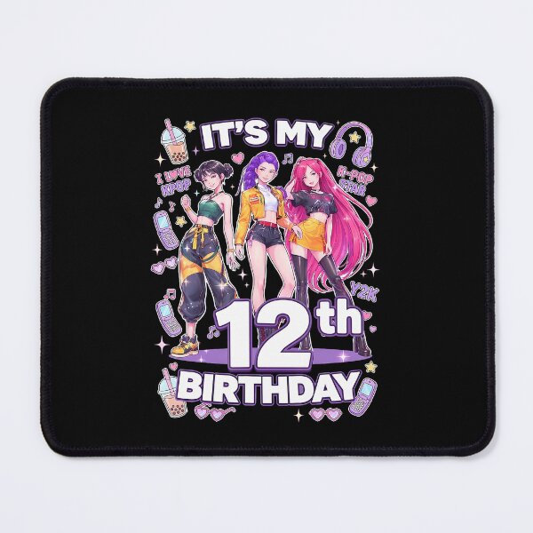 Item preview, 12Th Birthday 12 Year Old Korean Pop K-Pop Music Girls Party T-Shirt designed and sold by VillociShop.