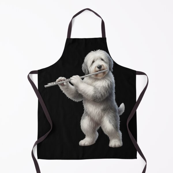 Item preview, Old English Sheepdog Playing Flute Player Flutist Dog Lover designed and sold by TerryConnells.