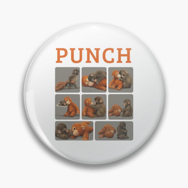 Item preview, Punch the Monkey, Viral Macaque Meme, Baby Monkey Punch designed and sold by PixelRag.
