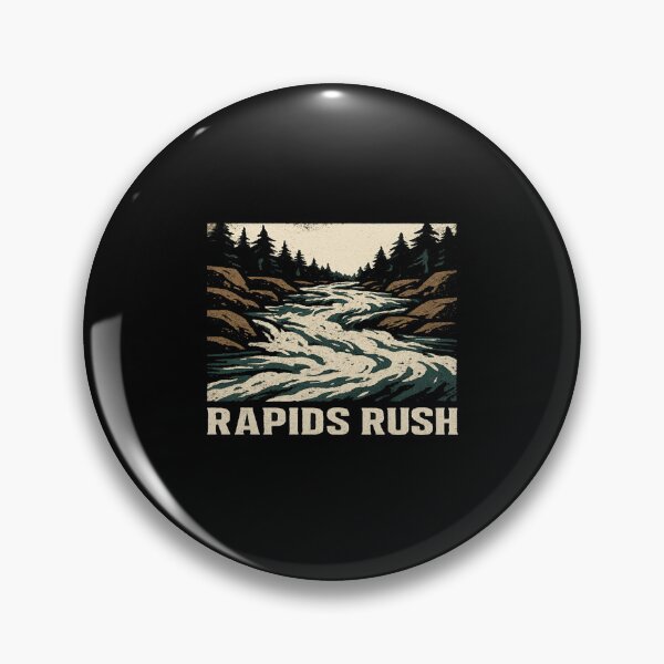 Item preview, “Rapids Rush” Wild River Adventure Illustration – Dynamic Nature Art for Outdoor Enthusiasts designed and sold by Bright Nest Studio.