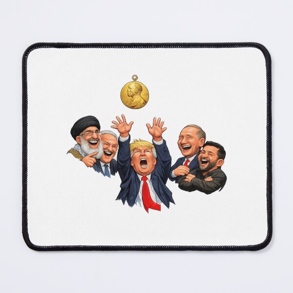 Item preview, Out of Reach – Nobel Prize Political Commentary Design designed and sold by Bocianessco.
