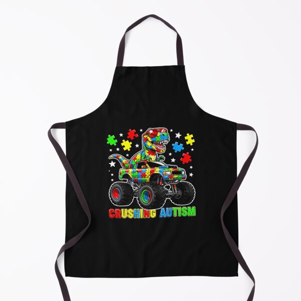 Item preview, Trex Crushing Autism Dinosaur Monster Truck Autism Awareness designed and sold by yartyartyart.
