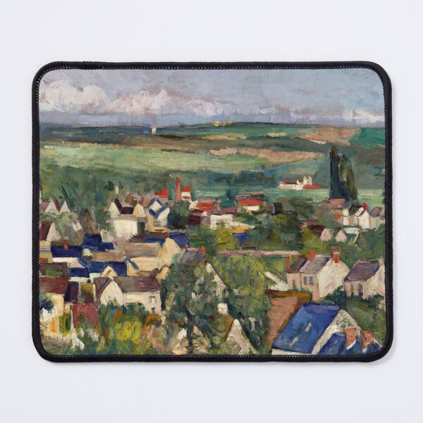 Item preview, Auvers Panoramic View by Paul Cézanne: Post Impressionist village landscape designed and sold by artofuniverse.