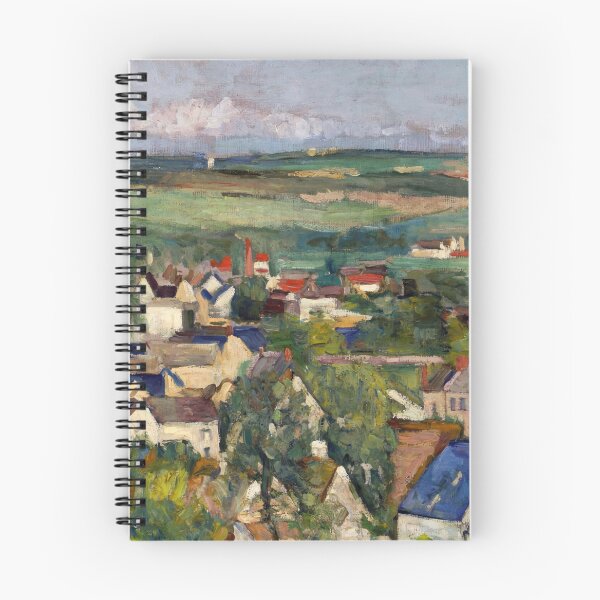 Item preview, Auvers Panoramic View by Paul Cézanne: Post Impressionist village landscape designed and sold by artofuniverse.